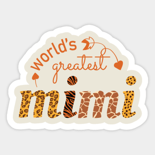 World's Greatest Mimi Sticker